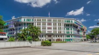 Singapur 'daki eski Hill Caddesi Polis Merkezi tarihi binası..