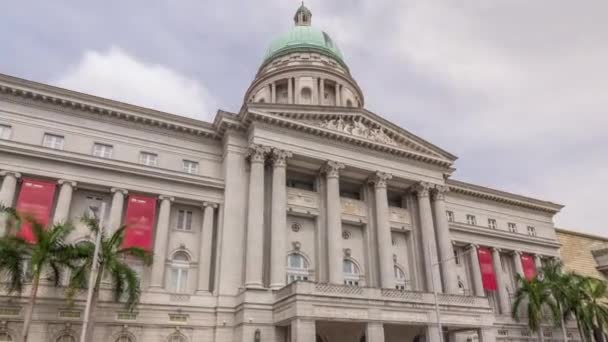 National Art Gallery timelapse hyperlapse. Formerly the Supreme Court Building and City Hall. — Stock Video