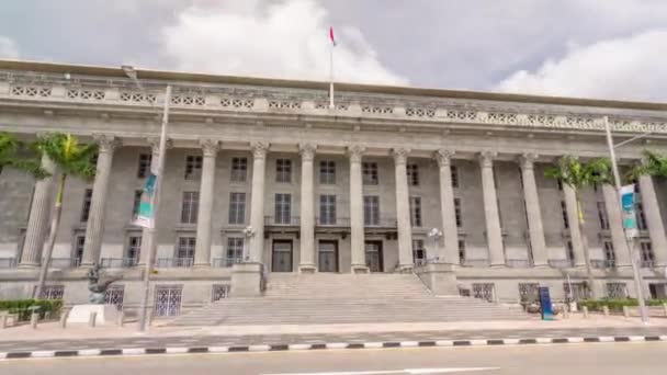 National Art Gallery hyperlapse (em inglês). Anteriormente o Supremo Tribunal Edifício e Câmara Municipal . — Vídeo de Stock