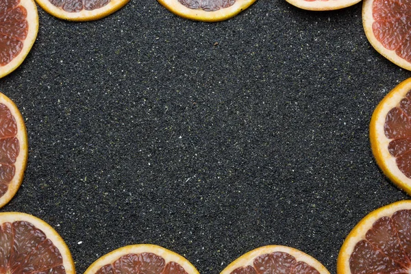 Siyah portakal bacground ile kum