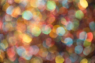 Renkli ışıklar ile renkli Mevsimlik arka plan