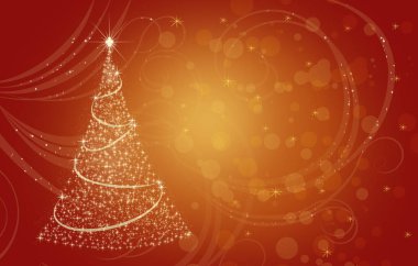 Noel glitter ağacı tasarım