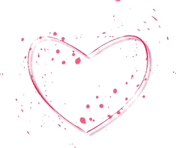 Sevgililer pembe kontur tasarım