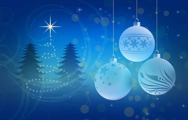 Noel Mavi kart tasarımı