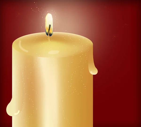 Noel altın mum tasarım