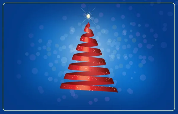 kırmızı kurdele Noel ağacı