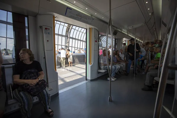 Amsterdam Nederland Juli 2018 Opening Van Metro Noord Zuidlijn — Stockfoto