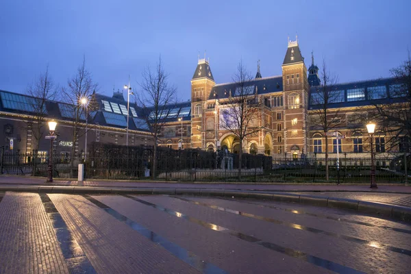 Άμστερνταμ Ολλανδία Ιανουαρίου 2019 Διάσημο Rijksmuseum Στο Άμστερνταμ Ολλανδία — Φωτογραφία Αρχείου