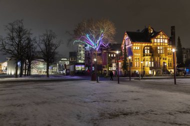 Amsterdam, Hollanda - 12 Aralık 2018: Moco (Bansky) Müzesi, Müze, Amsterdam