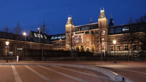 Άμστερνταμ Ολλανδία Δεκεμβρίου 2018 Διάσημο Rijksmuseum Στο Άμστερνταμ Ολλανδία — Φωτογραφία Αρχείου