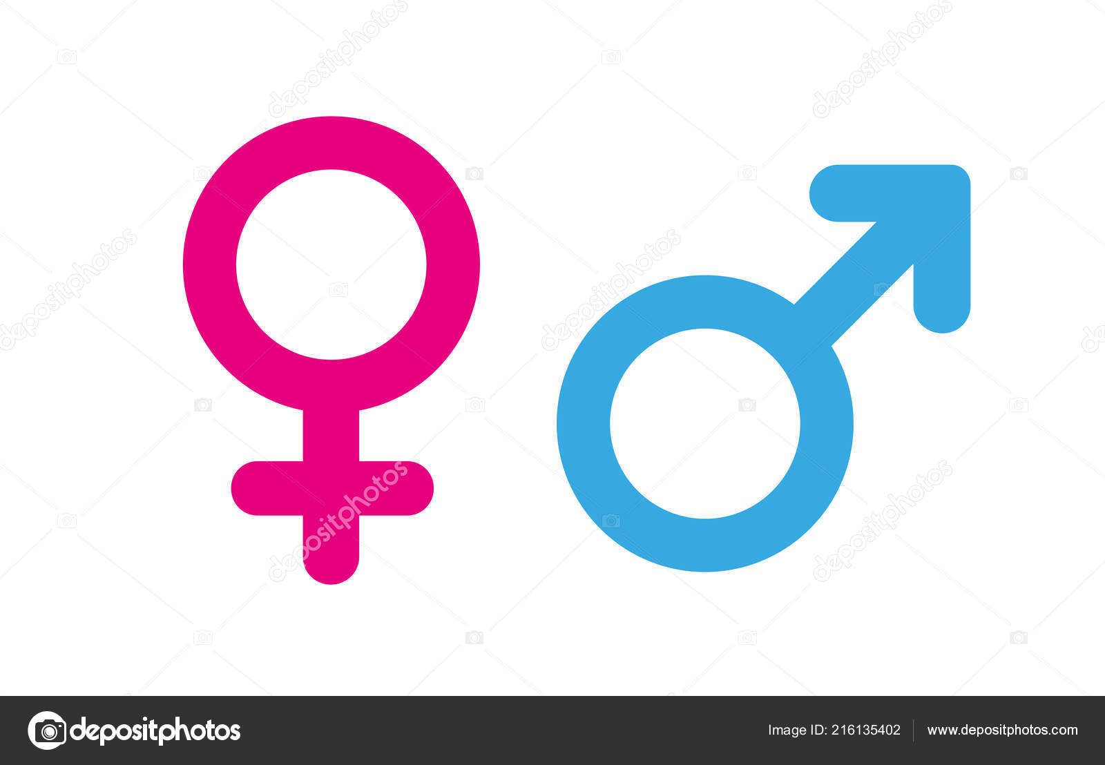 Male Female Symbols Combination White Background — Stock Vector © 4zeva