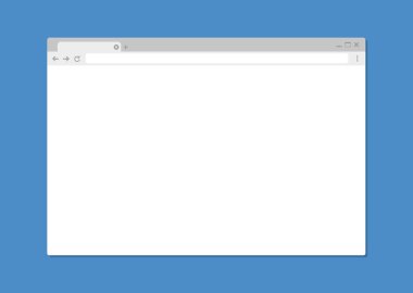 Boş web tarayıcı penceresi vektör 