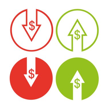 Maliyet azaltma kavramı, vektör çizim 