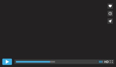 Video Player mockup web sitesi için