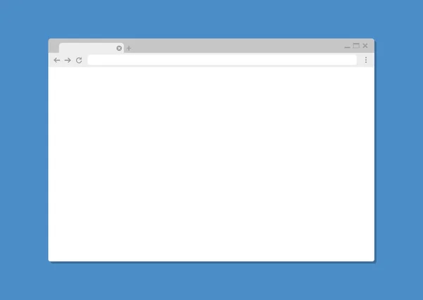 Leerer Web Browser Fenstervektor — Stockvektor