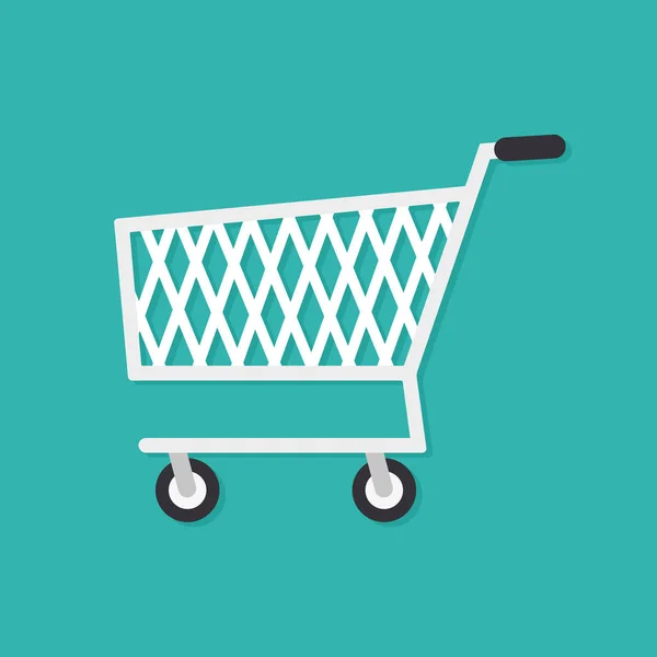 Shopping Cart Icon Flat Design — Stock Vector