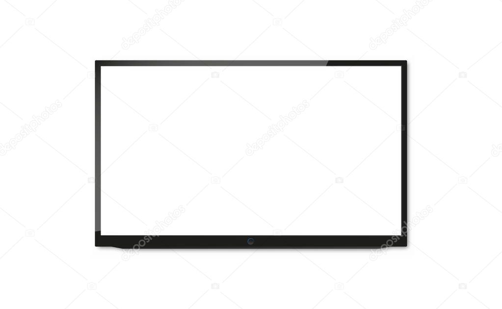 Vector TV Screen isolated on white background
