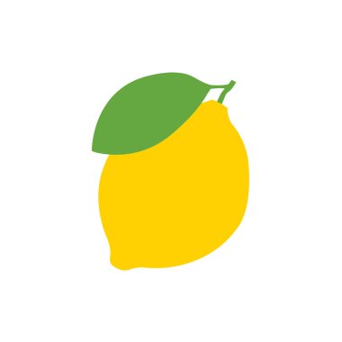 Taze limon meyve, düz vektör çizimler