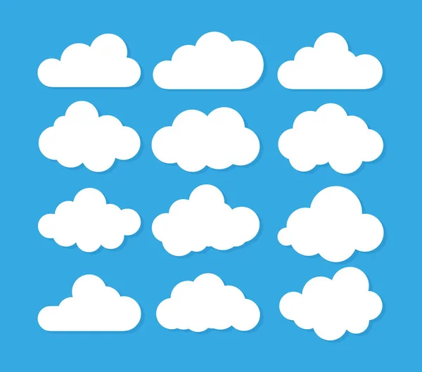 Wolken Symbol Vektorillustration — Stockvektor