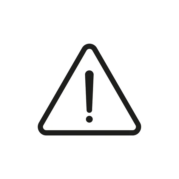 Icono Alerta Vector Aislado Sobre Fondo Blanco — Archivo Imágenes Vectoriales