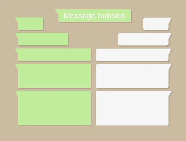 Smartphone Sms Chat Bubbels Set Vector Set Icon — Stockvector