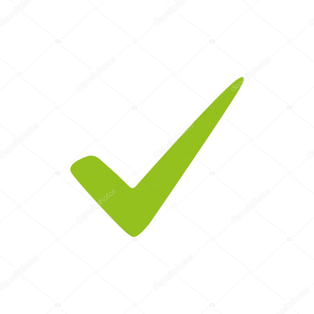 Check mark icon vector