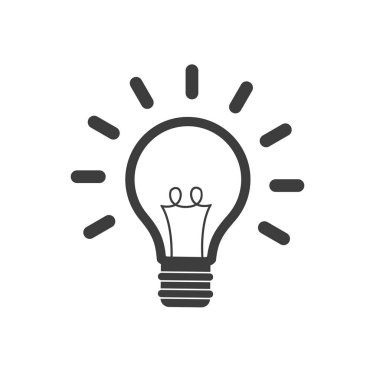 Ampul hattı simgesi vektörü