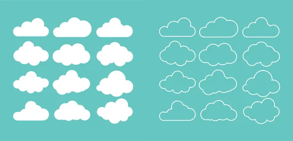 Wolken Symbol Vektorillustration — Stockvektor