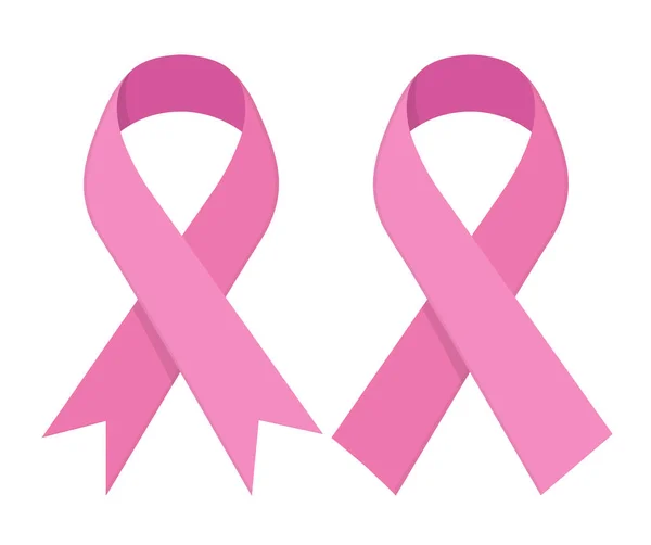 Pink Ribbon Vector Pictogram — Stockvector