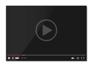 video oynatıcı vektör çizim