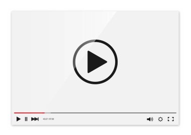 video oynatıcı vektör çizim