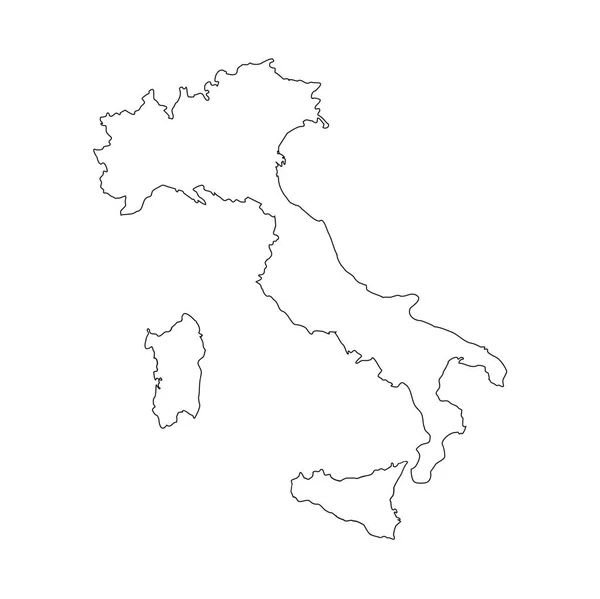 Italia Map Italia Icon — Stock Vector