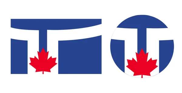 Bandiera Vettoriale Toronto Canada — Vettoriale Stock