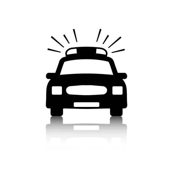 Police Car Icon Vector Illustration — 스톡 벡터