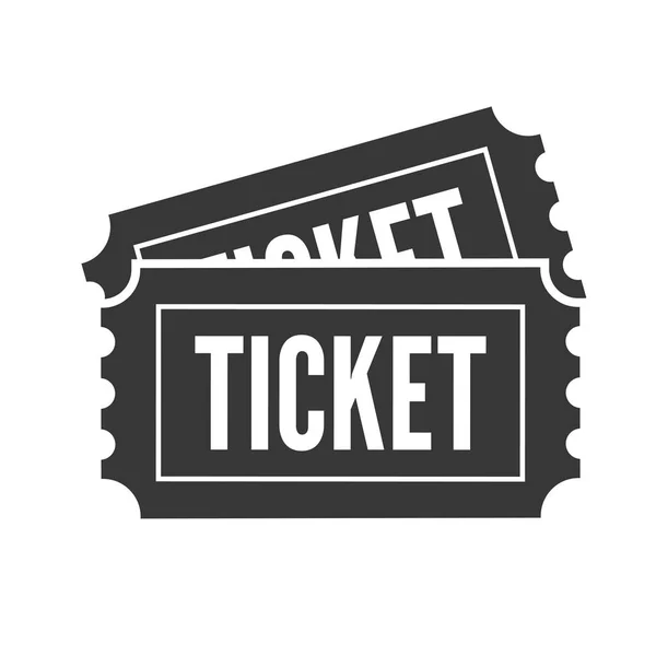 Ticketsymbol Vektorzeichen — Stockvektor