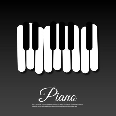 Piyano vektör arka plan sanat