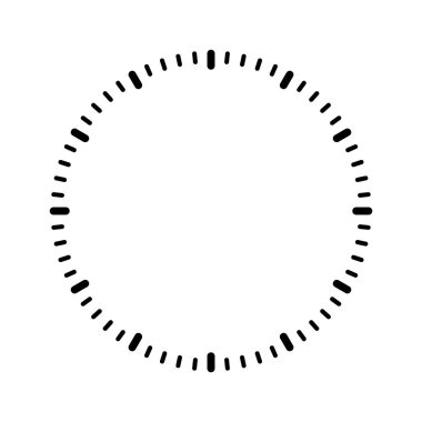 Saat yüzü boş vektör