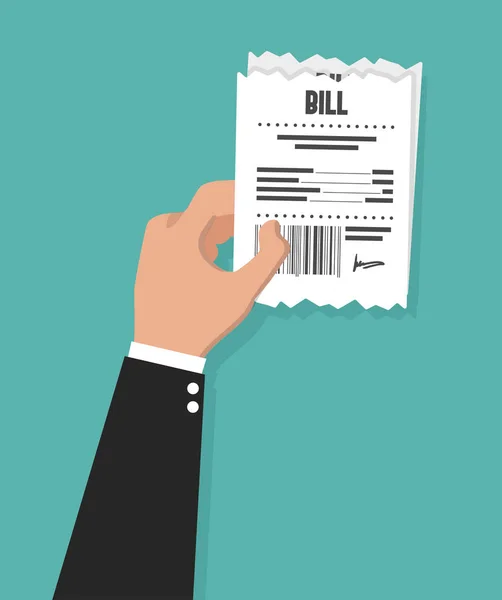 Paying Bill Flat Icon — Stock Vector