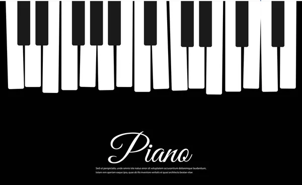 Piano Vector Arte Fondo — Archivo Imágenes Vectoriales