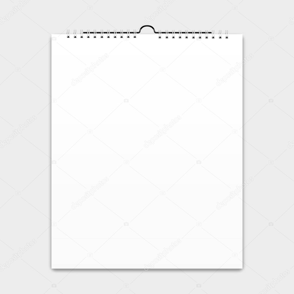 Blank calendar, card design