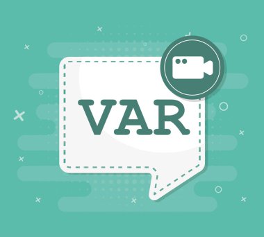 Futbol Var sistem. Vektör çizim.
