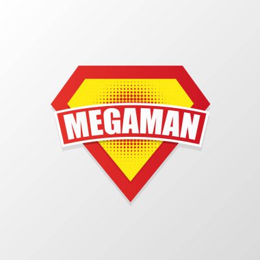 Süper kahraman ya da mega erkekler güç grafik, vektör