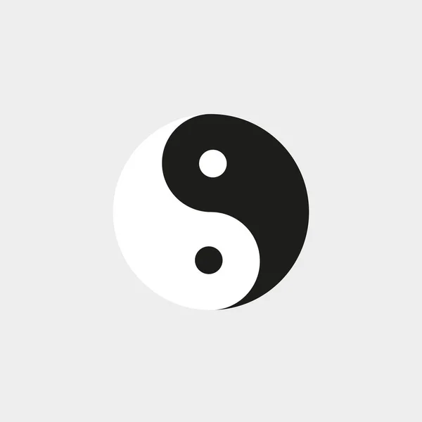 Yin Yang Icon Vector — Stock Vector
