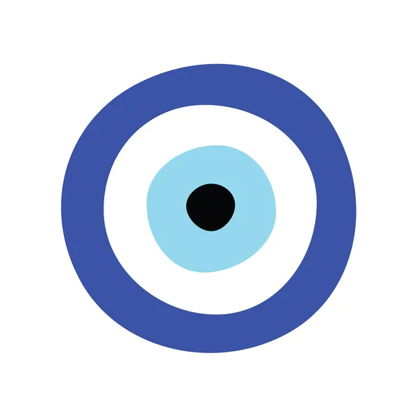 Greek Evil Eye Vector Symbol Icon Protection — Stock Vector