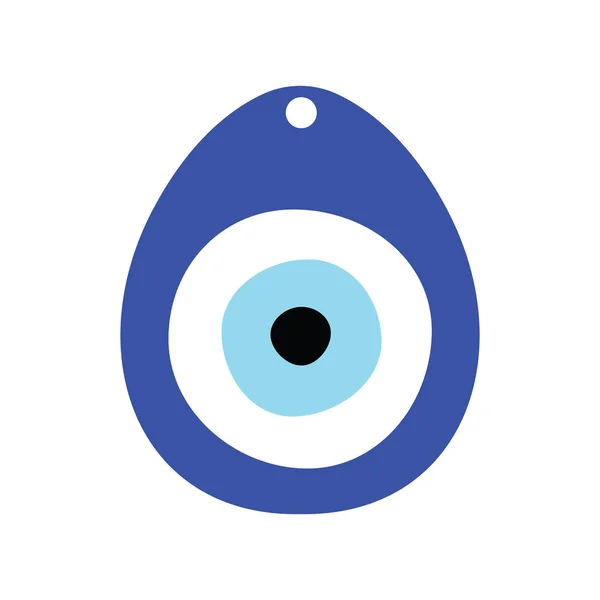 Greek Evil Eye Vector Symbol Icon Protection — Stock Vector