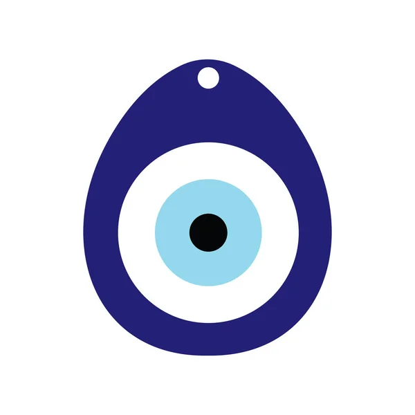 Greek Evil Eye Vector Symbol Icon Protection — Stock Vector