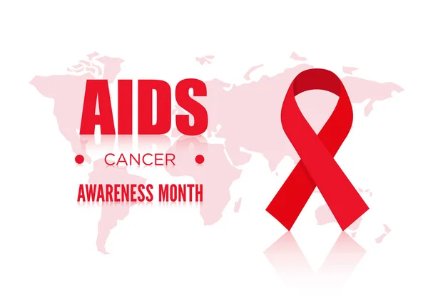 Reids Awareness Red Ribbon Icon — стоковый вектор