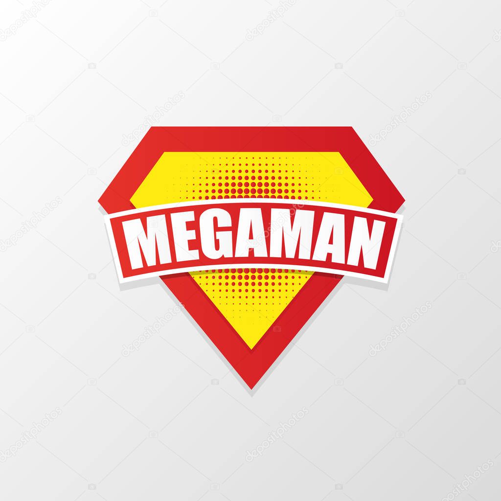 Super hero or mega men power graphics, vector