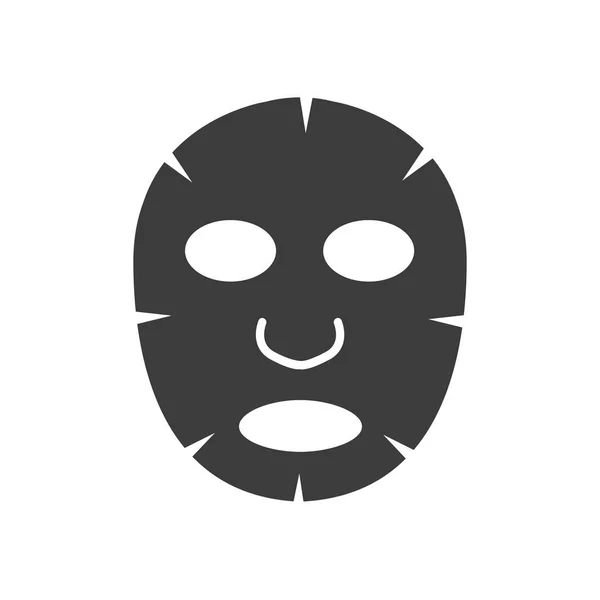 Obličejové Masky Plochý Ikona Pozadí Kosmetika Pro Tvář Vektor Plochý — Stockový vektor