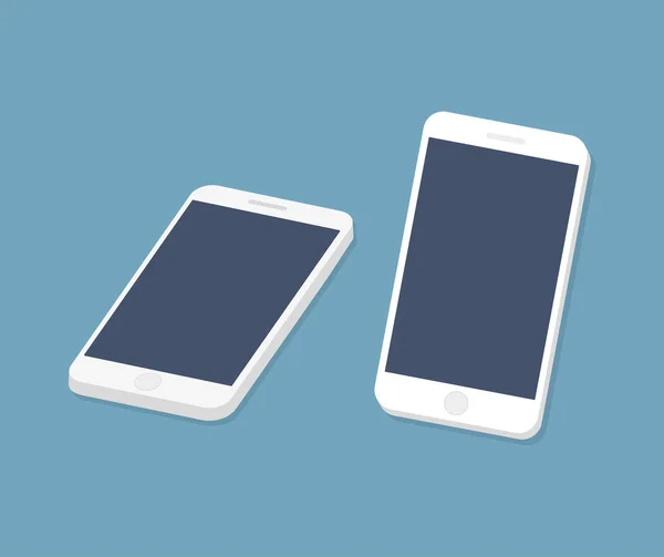 Smartphone-Symbol und Bildschirm. Vektorillustration. — Stockvektor